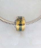 Disney x Pandora Disney Destination D23 2025 exclusive Murano Charm yellow; blue glass Bead by The Alternative Bead. Your Jewelry Retailer from Germany