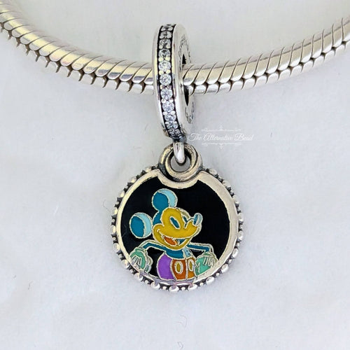 Disney x Pandora Disney Destination D23 2025 exclusive Mickey Mouse Dangle multicolor; black sterling-silver; enamel Dangle by The Alternative Bead. Your Jewelry Retailer from Germany