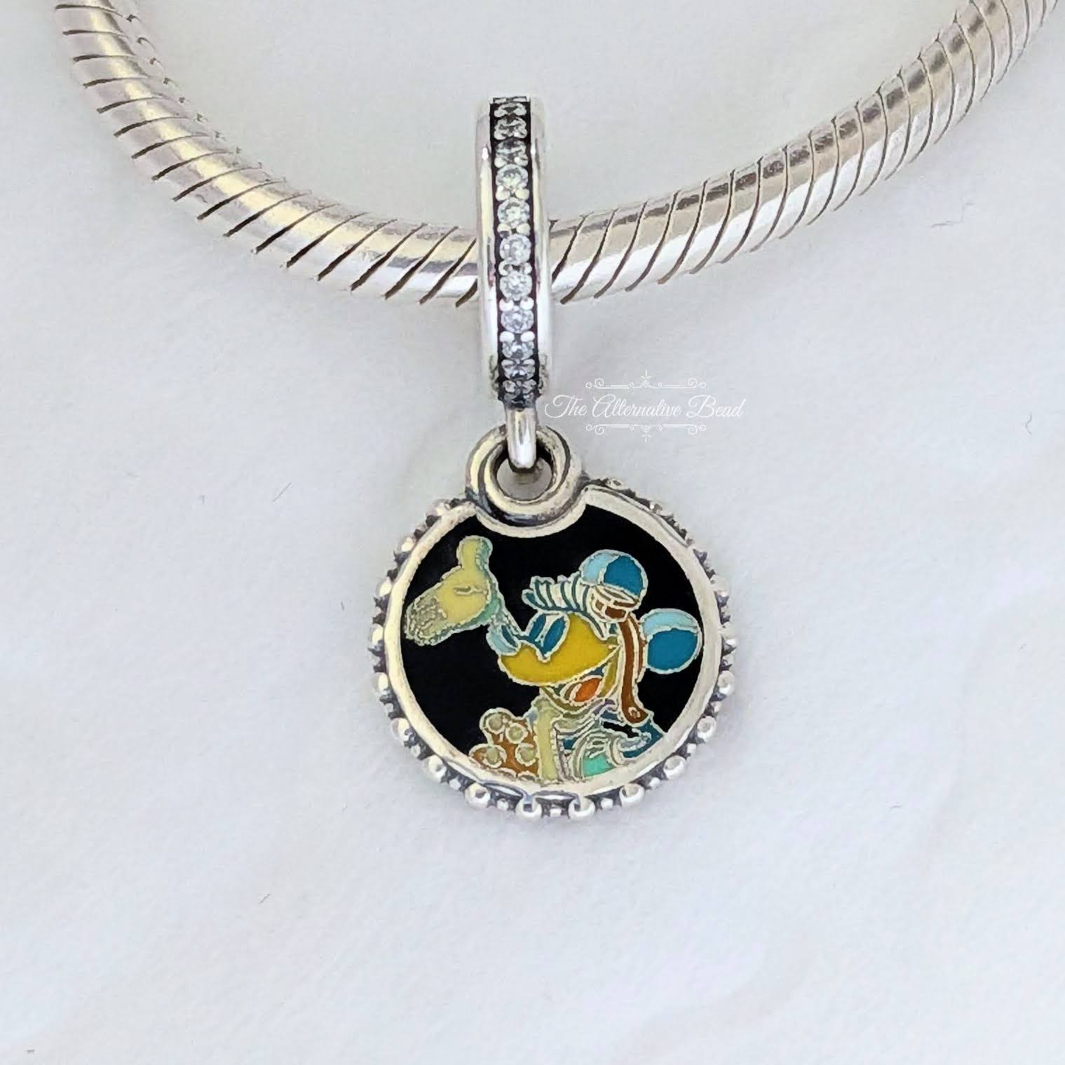 Disney x Pandora Disney Destination D23 2025 exclusive Minnie Mouse Dangle multicolor; black sterling-silver; enamel Dangle by The Alternative Bead. Your Jewelry Retailer from Germany