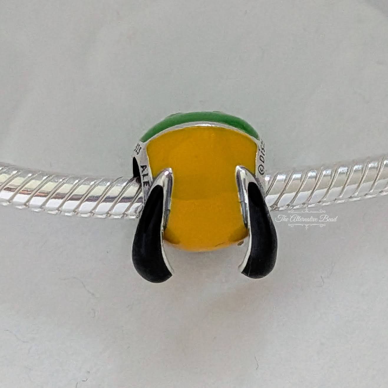 Disney x Pandora Pluto Icon Charm silver; black; yellow; green enamel; sterling-silver Bead by The Alternative Bead. Your Jewelry Retailer from Germany