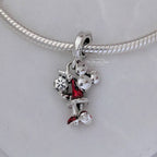 Disney x Pandora Minnie Mouse Crystal Snowflake Dangle silver; red sterling-silver; enamel; crystal Bead by The Alternative Bead. Your Jewelry Retailer from Germany