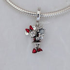 Disney x Pandora Minnie Mouse Crystal Snowflake Dangle silver; red sterling-silver; enamel; crystal Bead by The Alternative Bead. Your Jewelry Retailer from Germany