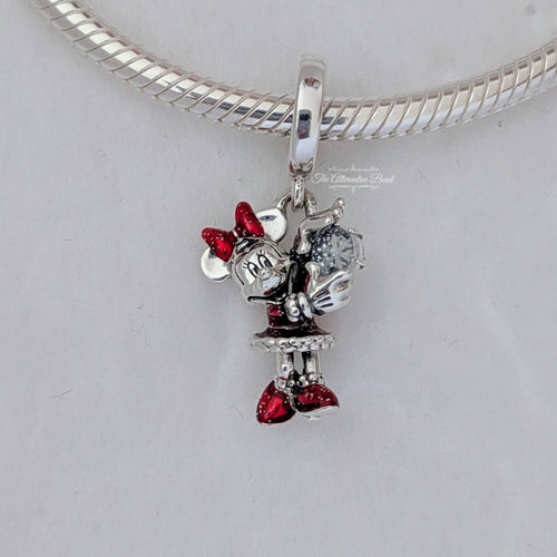 Disney x Pandora Minnie Mouse Crystal Snowflake Dangle silver and red sterling-silver and enamel and crystal Bead by The Alternative Bead. Your Jewelry Retailer from Germany