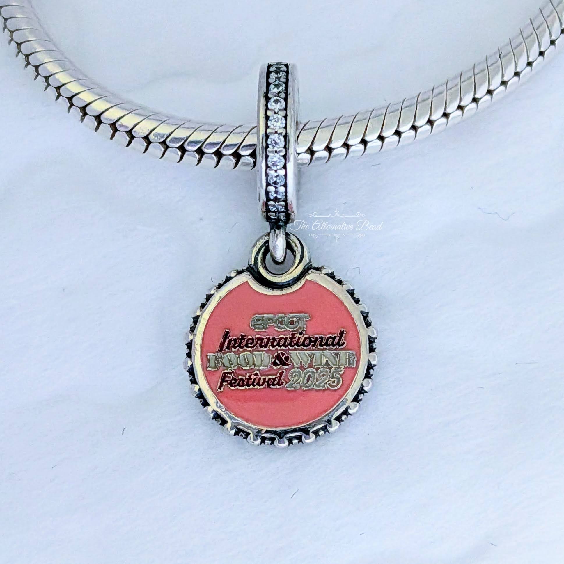 Disney x Pandora EPCOT International Food & Wine Festival Set 2025 silver and blue and yellow sterling-silver and enamel Collectors Set by The Alternative Bead. Your Jewelry Retailer from Germany