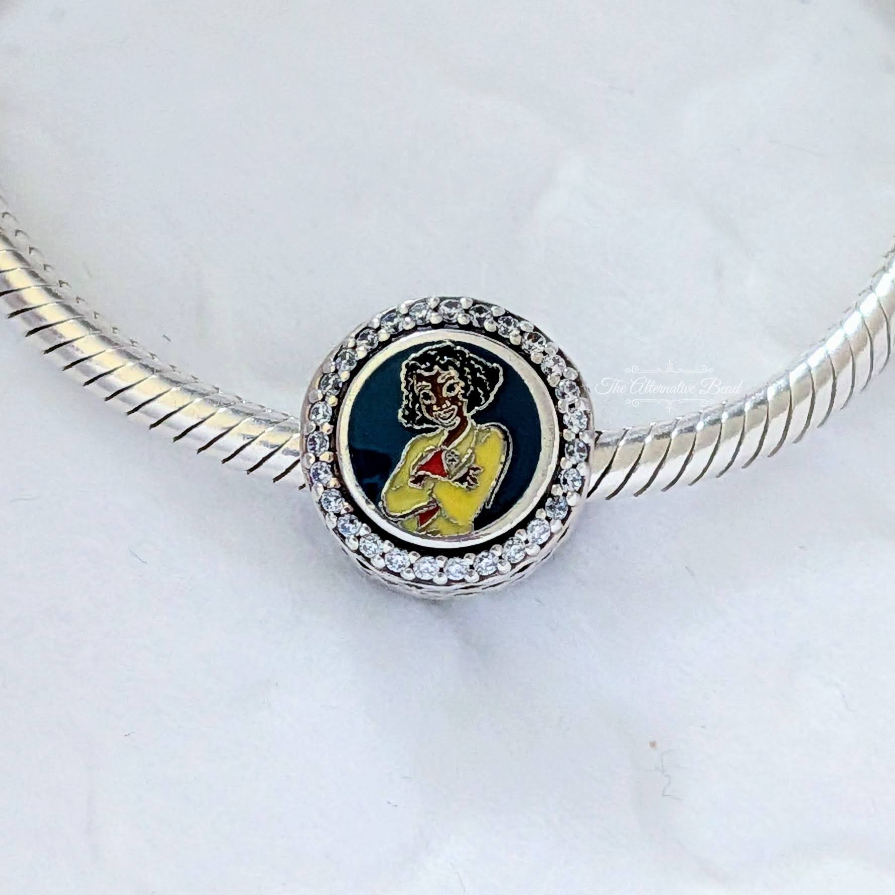 Disney x Pandora Princess Tiana's Bayous Adventure Charm silver and multicolor sterling-silver and enamel Bead by The Alternative Bead. Your Jewelry Retailer from Germany