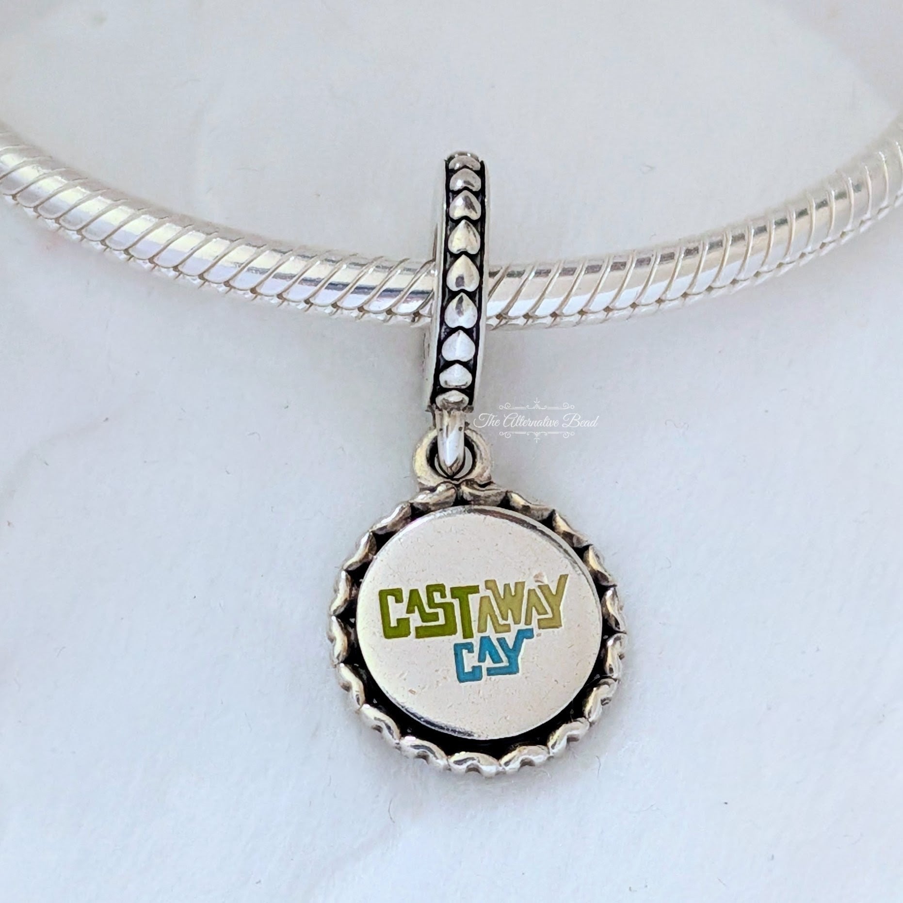 Disney x Pandora Castaway Cay Cruise Line Dangle silver and multicolor sterling-silver and enamel Dangle by The Alternative Bead. Your Jewelry Retailer from Germany