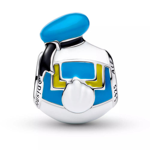 Disney x Pandora Donald Duck Icon Charm white & blue sterling-silver & enamel Bead by The Alternative Bead. Your Jewelry Retailer from Germany