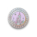 Disney x Pandora Pink Castle and Snowflake Limited Edition Charm pink & silver sterling-silver & enamel Bead by The Alternative Bead. Your Jewelry Retailer from Germany