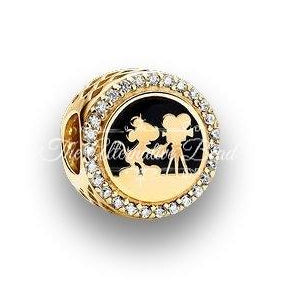 Disney x Pandora Walt Disney Studios That's a wrap! Charm gold & black gold-plated & enamel Bead by The Alternative Bead. Your Jewelry Retailer from Germany