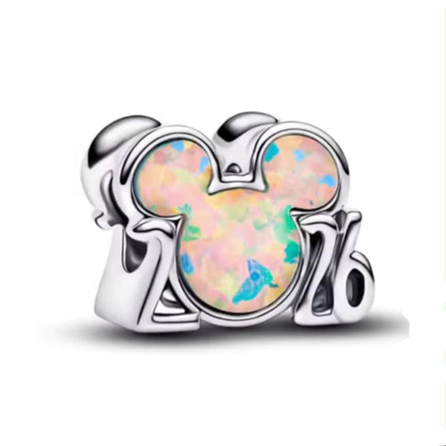 Disney x Pandora Disneyland Parks 2026 Charm silver and multicolor sterling-silver and enamel Bead by The Alternative Bead. Your Jewelry Retailer from Germany