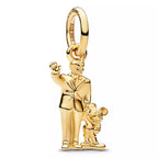 Disney x Pandora Walt Disney and Mickey Mouse "Partners" Statue Dangle gold gold-plated Dangle by The Alternative Bead. Your Jewelry Retailer from Germany