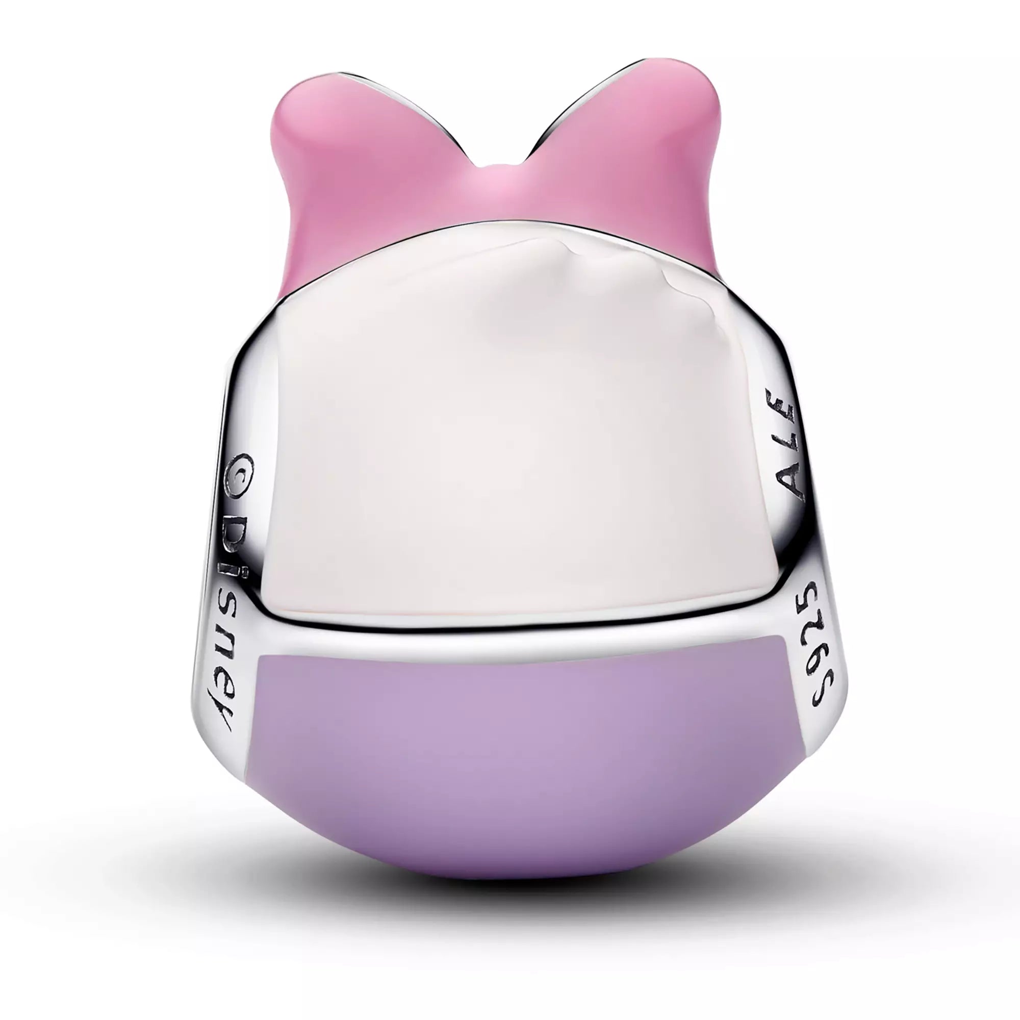 Disney x Pandora Daisy Duck Icon Charm pink; white; purple sterling-silver; enamel Bead by The Alternative Bead. Your Jewelry Retailer from Germany