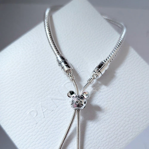 Disney x Pandora Mickey Mouse Snake Chain Slider Bracelet silver sterling-silver Bracelet by The Alternative Bead. Your Jewelry Retailer from Germany