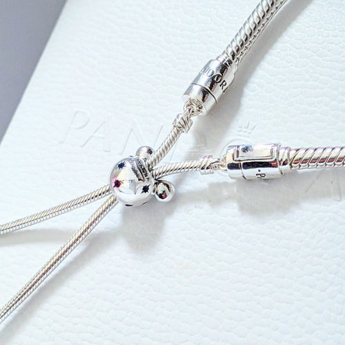 Disney x Pandora Mickey Mouse Snake Chain Slider Bracelet silver sterling-silver Bracelet by The Alternative Bead. Your Jewelry Retailer from Germany