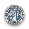 Disney x Pandora Disney World Of Frozen 2026 Button Charm silver; blue; white sterling-silver; enamel Bead by The Alternative Bead. Your Jewelry Retailer from Germany