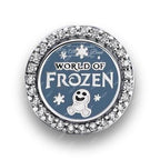 Disney x Pandora Disney World Of Frozen 2026 Button Charm silver; blue; white sterling-silver; enamel Bead by The Alternative Bead. Your Jewelry Retailer from Germany