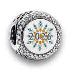 Disney x Pandora Disney World Of Frozen 2026 Button Charm silver; blue; white sterling-silver; enamel Bead by The Alternative Bead. Your Jewelry Retailer from Germany