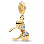 Disney x Pandora Minnie Mouse Ear Headband Dangle Charm gold gold-plated Dangle by The Alternative Bead. Your Jewelry Retailer from Germany