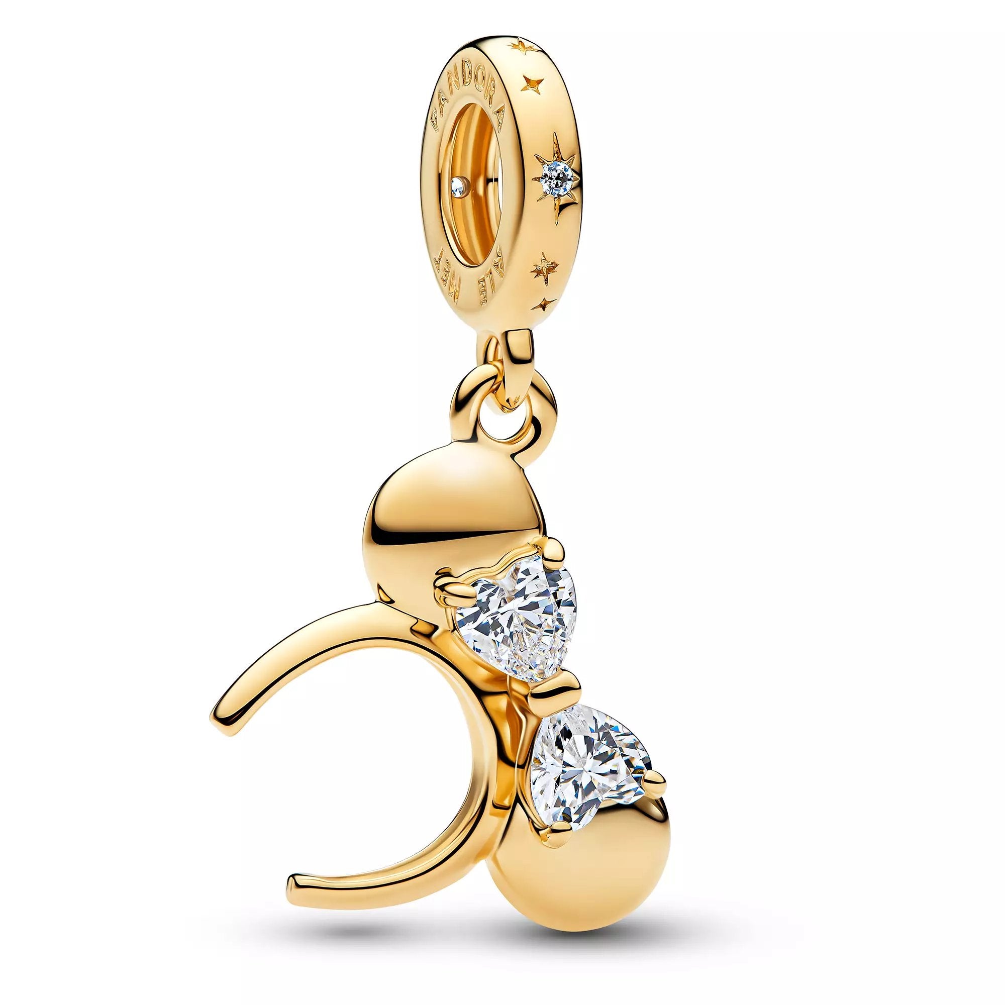 Disney x Pandora Minnie Mouse Ear Headband Dangle Charm gold gold-plated Dangle by The Alternative Bead. Your Jewelry Retailer from Germany
