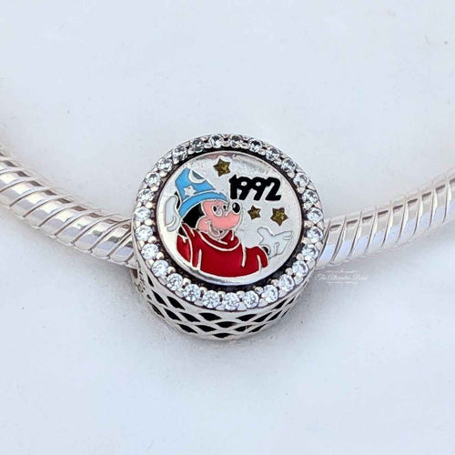 Disney x Pandora Disneyland Paris Euro Disney 1992 Sorcerer Mickey Fantasia silver; blue; red; black; multicolor sterling-silver Bead by The Alternative Bead. Your Jewelry Retailer from Germany