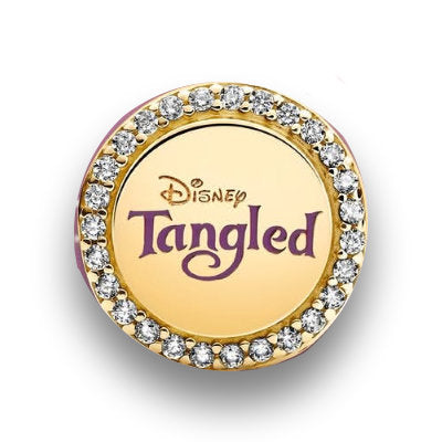 Disney x Pandora Rapunzel Tangled Charm Limited Editon gold; pink; purple; yellow gold-plated; enamel Bead by The Alternative Bead. Your Jewelry Retailer from Germany