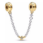 Disney x Pandora Fantasyland Castle Safety Chain silver; gold sterling-silver; gold-plated Safety Chain by The Alternative Bead. Your Jewelry Retailer from Germany