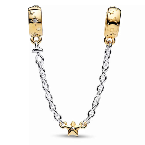 Disney x Pandora Fantasyland Castle Safety Chain silver; gold sterling-silver; gold-plated Safety Chain by The Alternative Bead. Your Jewelry Retailer from Germany