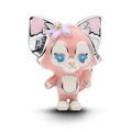 Disney x Pandora Linabelle Pink Enamel Charm pink sterling-silver; enamel Bead by The Alternative Bead. Your Jewelry Retailer from Germany