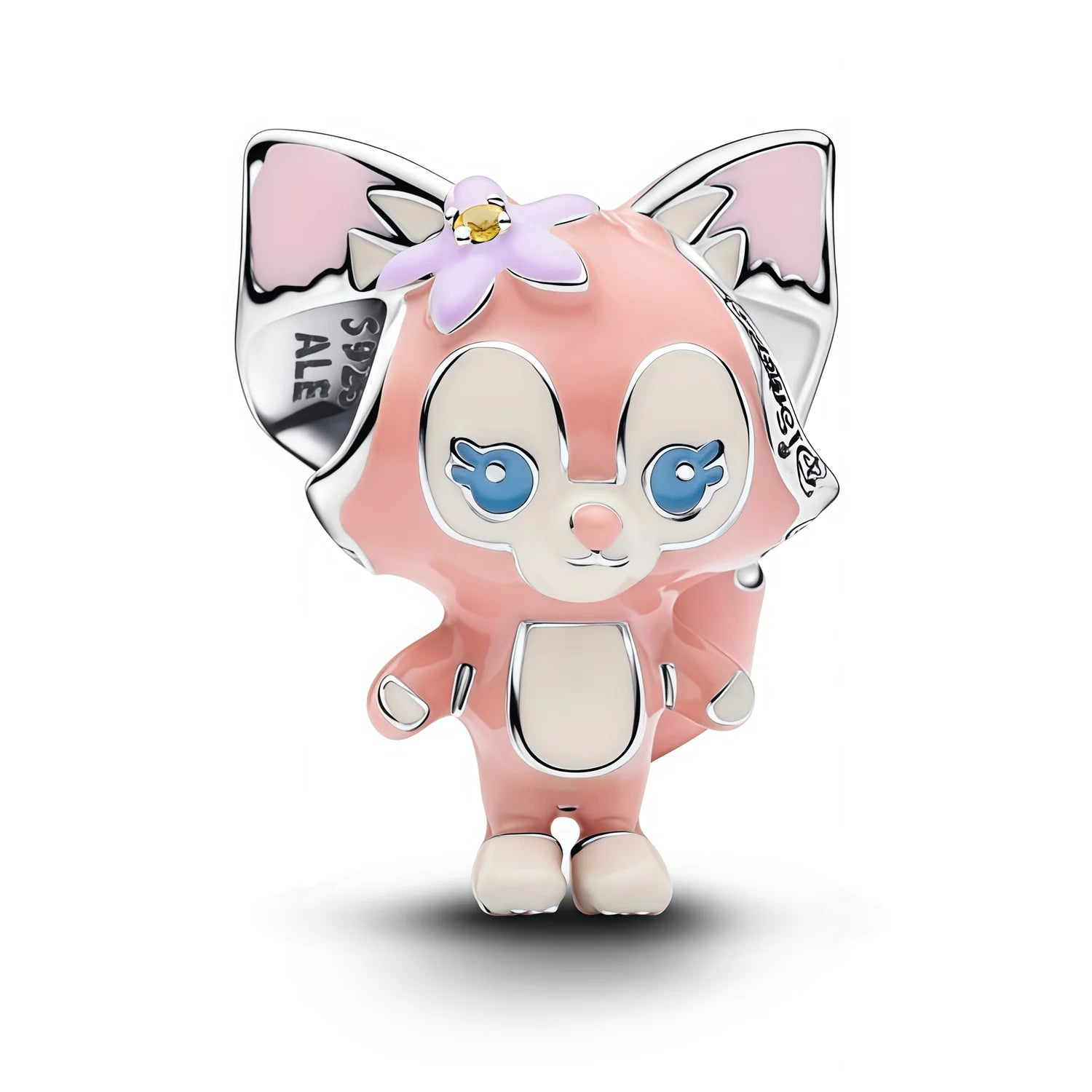 Disney x Pandora Linabelle Pink Enamel Charm pink sterling-silver; enamel Bead by The Alternative Bead. Your Jewelry Retailer from Germany