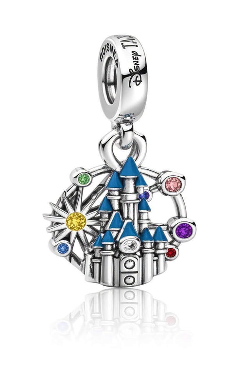 Disney x Pandora Castle Fireworks "Tales of Magic" Dangle Charm silver; gold; multicolor sterling-silver; gold-plated Dangle by The Alternative Bead. Your Jewelry Retailer from Germany