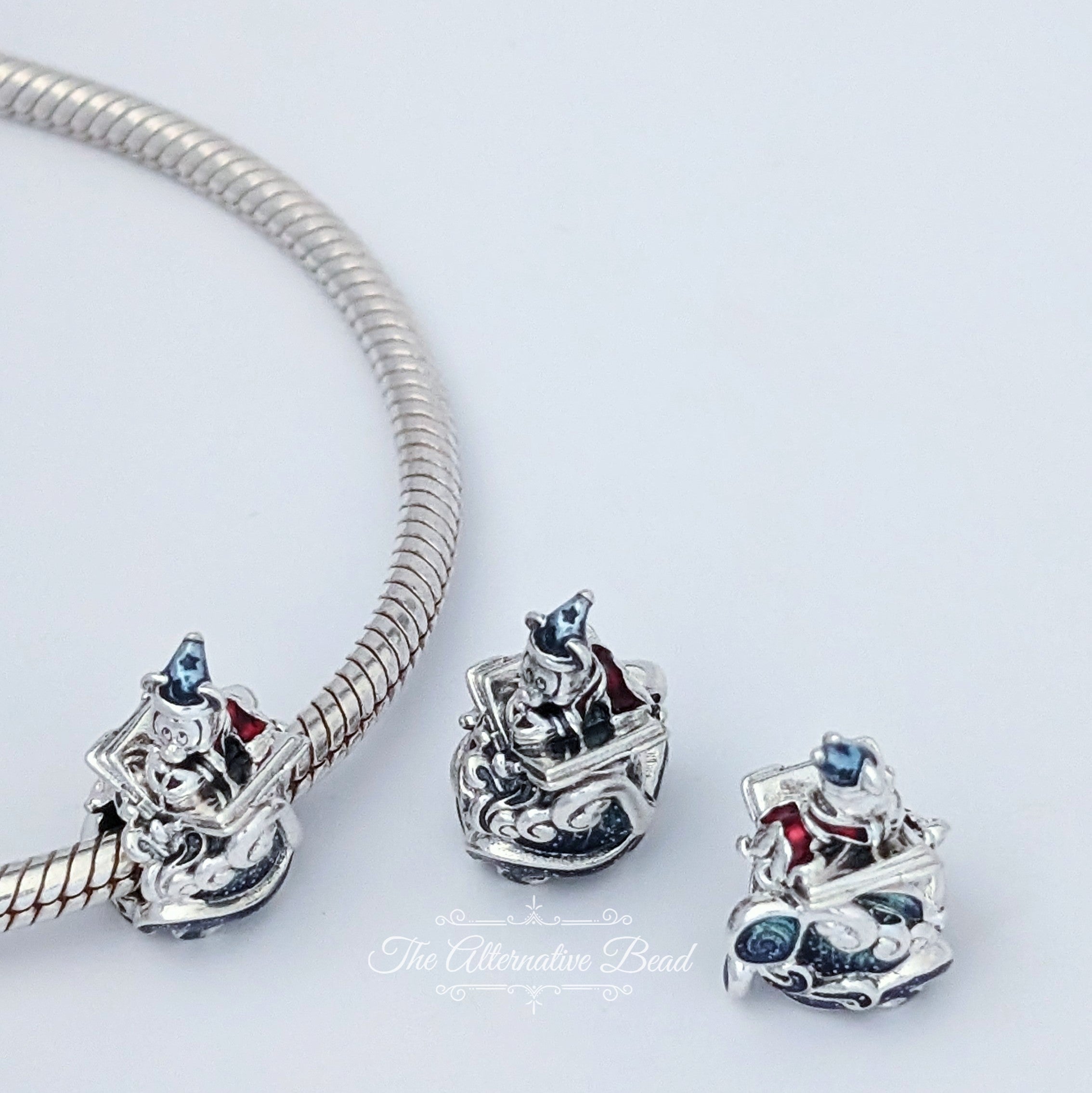 Disney x Pandora Mickey the Sorcerer's Apprentice silver sterling-silver Bead by The Alternative Bead. Your official Disney x Pandora Retailer from Germany