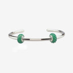 Praan Dark Emerald Crystal Stopper Charms green natural-stone Stopper by The Alternative Bead. Your official Praan Retailer from Germany