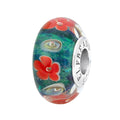 Elfbeads Darkwater Poppy Secret green; red glass Bead by The Alternative Bead. Your official Elfbeads Retailer from Germany