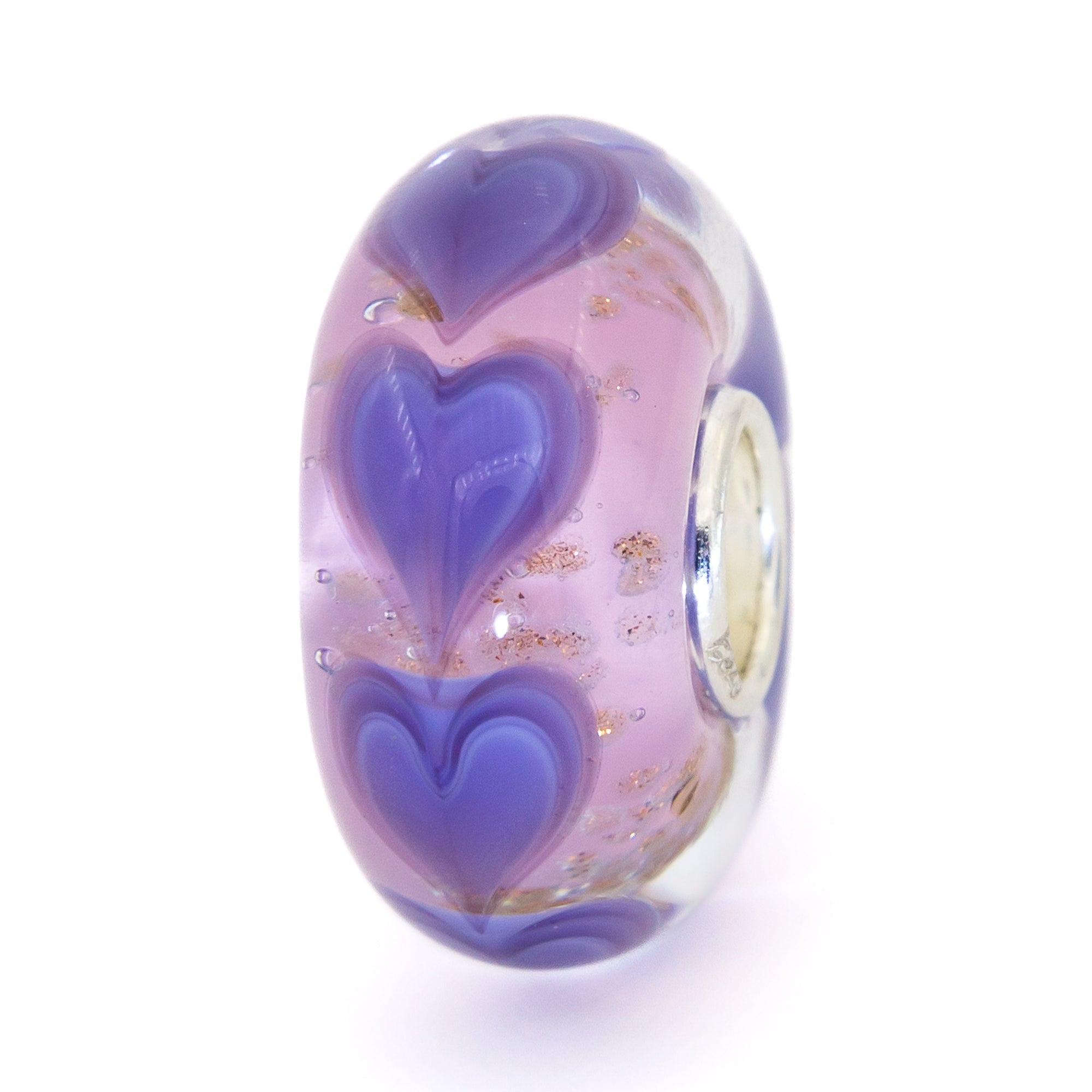 Elfbeads Delicate Hearts Golddust  glass Bead by The Alternative Bead. Your official Elfbeads Retailer from Germany