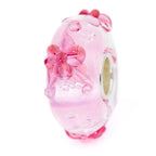 Elfbeads Delicate Pink Lilies Monroe  glass Bead by The Alternative Bead. Your official Elfbeads Retailer from Germany
