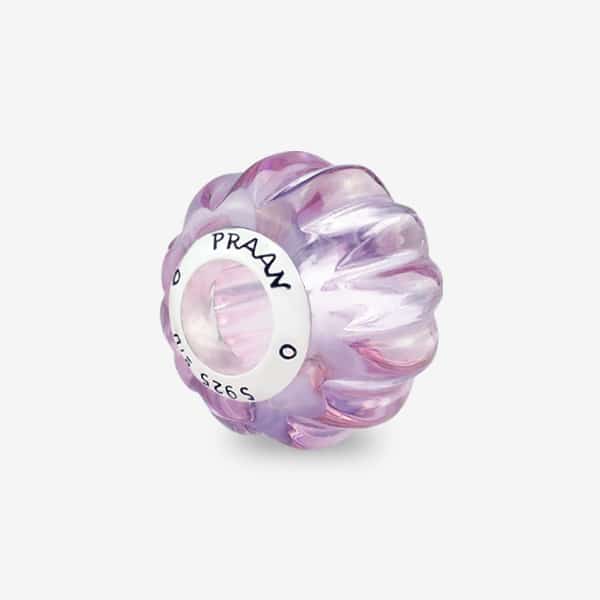 Praan Dewberry Crystal Craved Charm purple crystal Bead by The Alternative Bead. Your official Praan Retailer from Germany