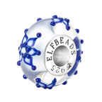 Elfbeads Diamond Snowflakes Starlight silver; blue glass Bead by The Alternative Bead. Your official Elfbeads Retailer from Germany