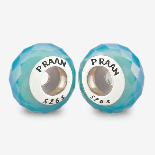 Praan Dolphin Blue Crystal Stopper Charms blue crystal Stopper by The Alternative Bead. Your official Praan Retailer from Germany