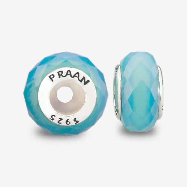 Praan Dolphin Blue Crystal Stopper Charms blue crystal Stopper by The Alternative Bead. Your official Praan Retailer from Germany