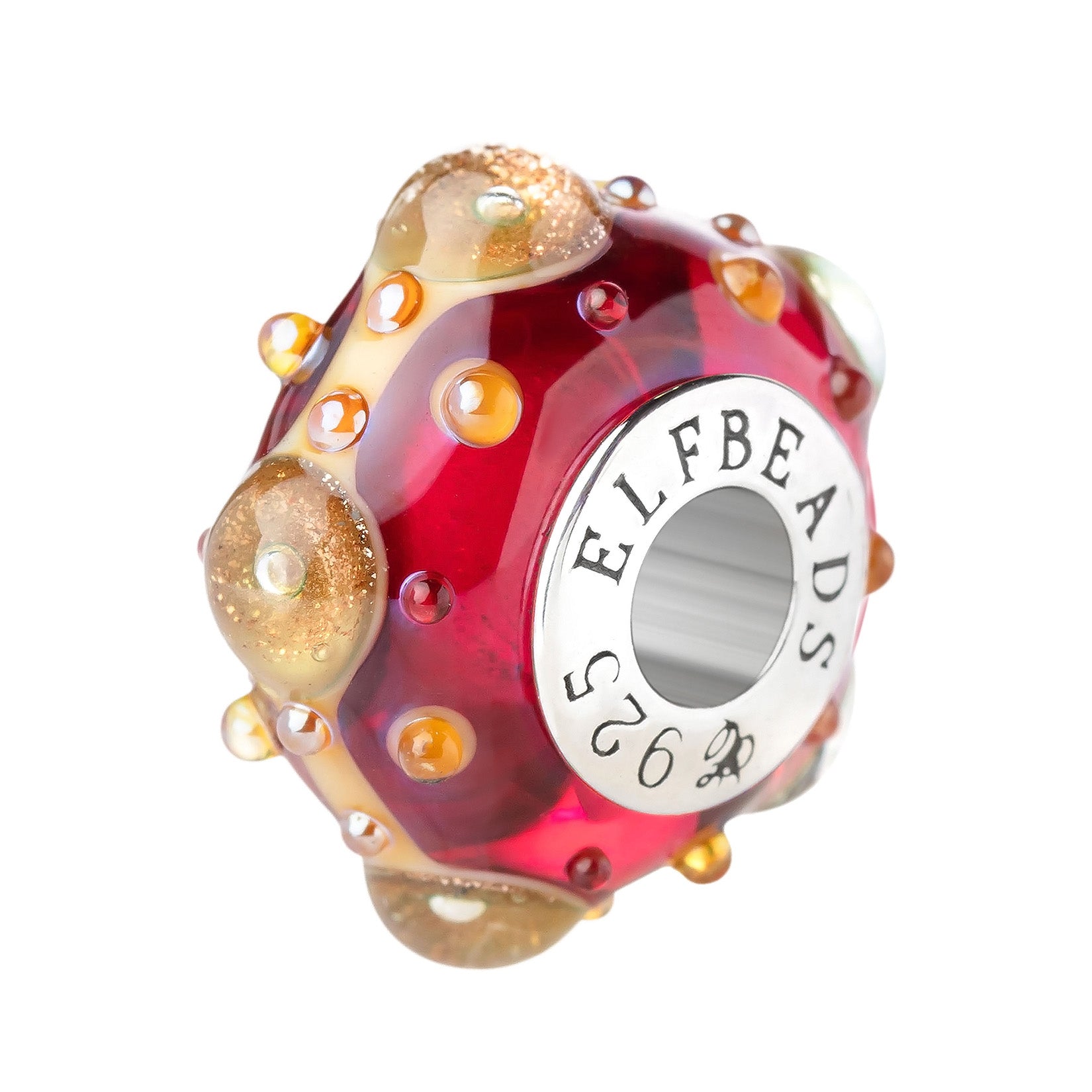 Elfbeads Dragon Eyes Love red glass Bead by The Alternative Bead. Your official Elfbeads Retailer from Germany