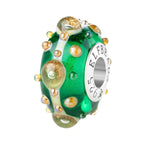 Elfbeads Dragon Eyes Rebirth green glass Bead by The Alternative Bead. Your official Elfbeads Retailer from Germany