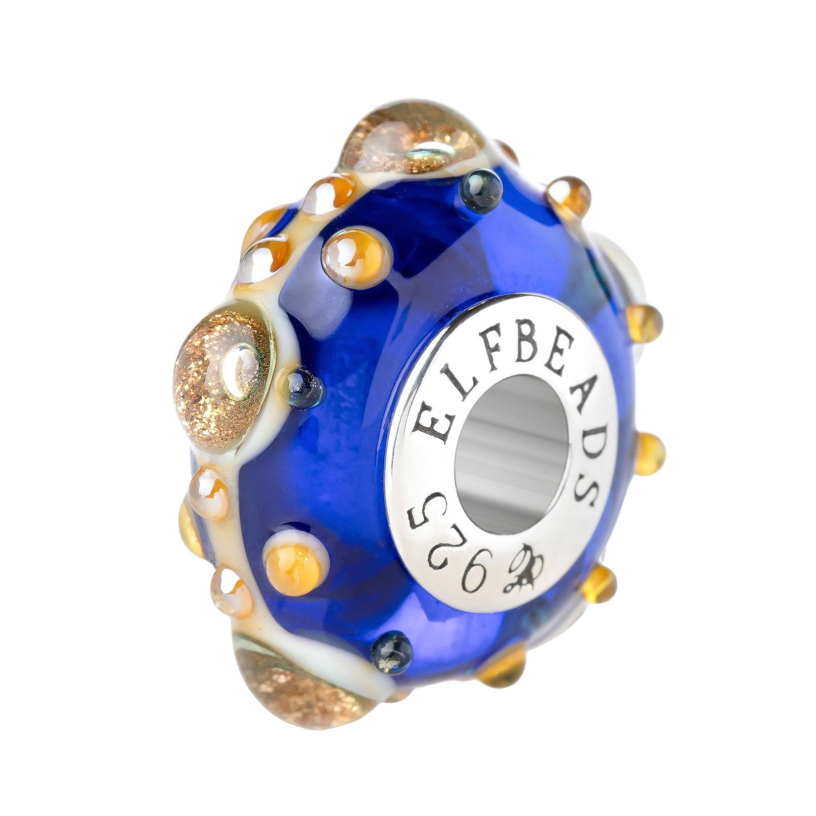 Elfbeads Dragon Eyes Serenity blue glass Bead by The Alternative Bead. Your official Elfbeads Retailer from Germany