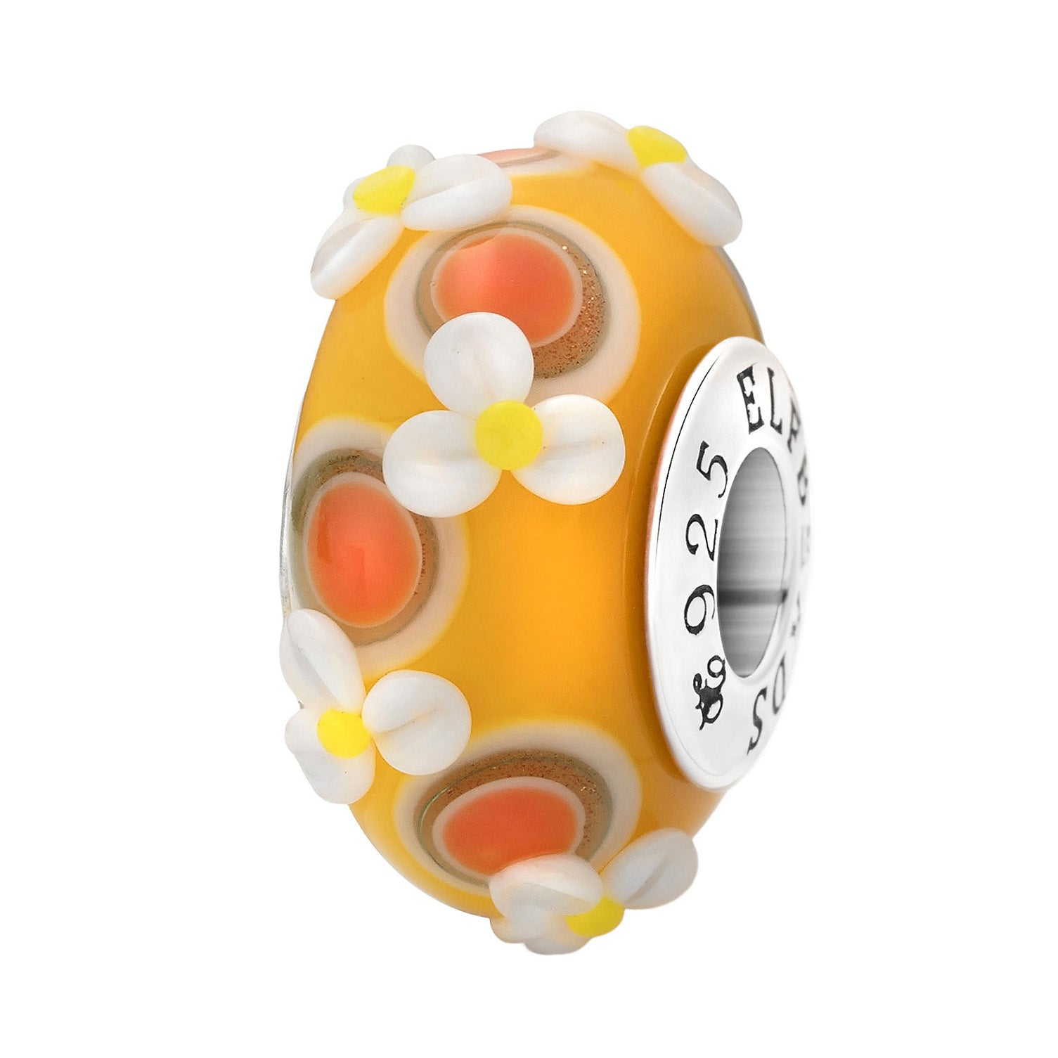 Elfbeads Easter Blossoms Apricots orange glass Bead by The Alternative Bead. Your official Elfbeads Retailer from Germany