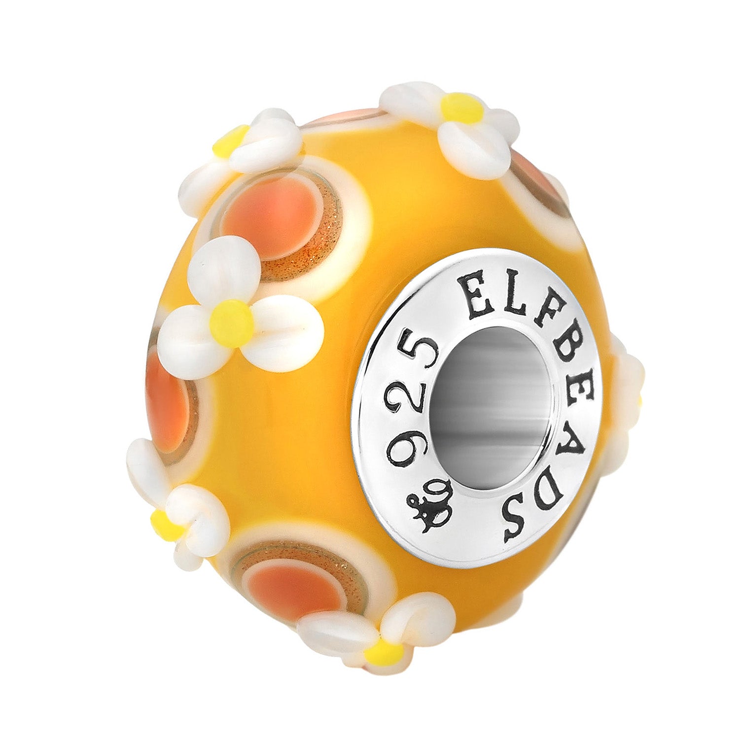 Elfbeads Easter Blossoms Apricots orange glass Bead by The Alternative Bead. Your official Elfbeads Retailer from Germany