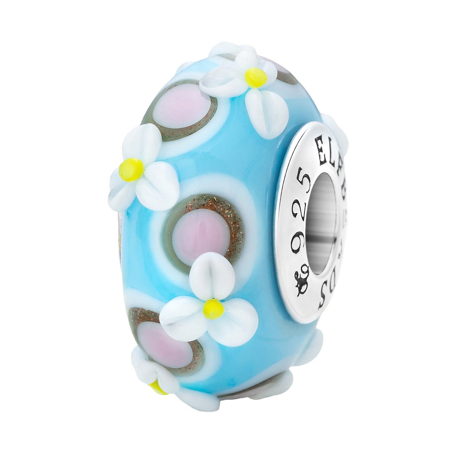 Elfbeads Easter Blossoms Sky blue glass Bead by The Alternative Bead. Your official Elfbeads Retailer from Germany