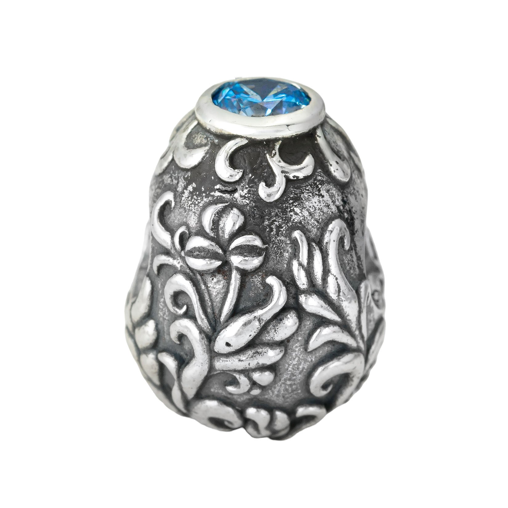 Elfbeads Eggstravagant Gem Blue silver sterling-silver Bead by The Alternative Bead. Your official Elfbeads Retailer from Germany