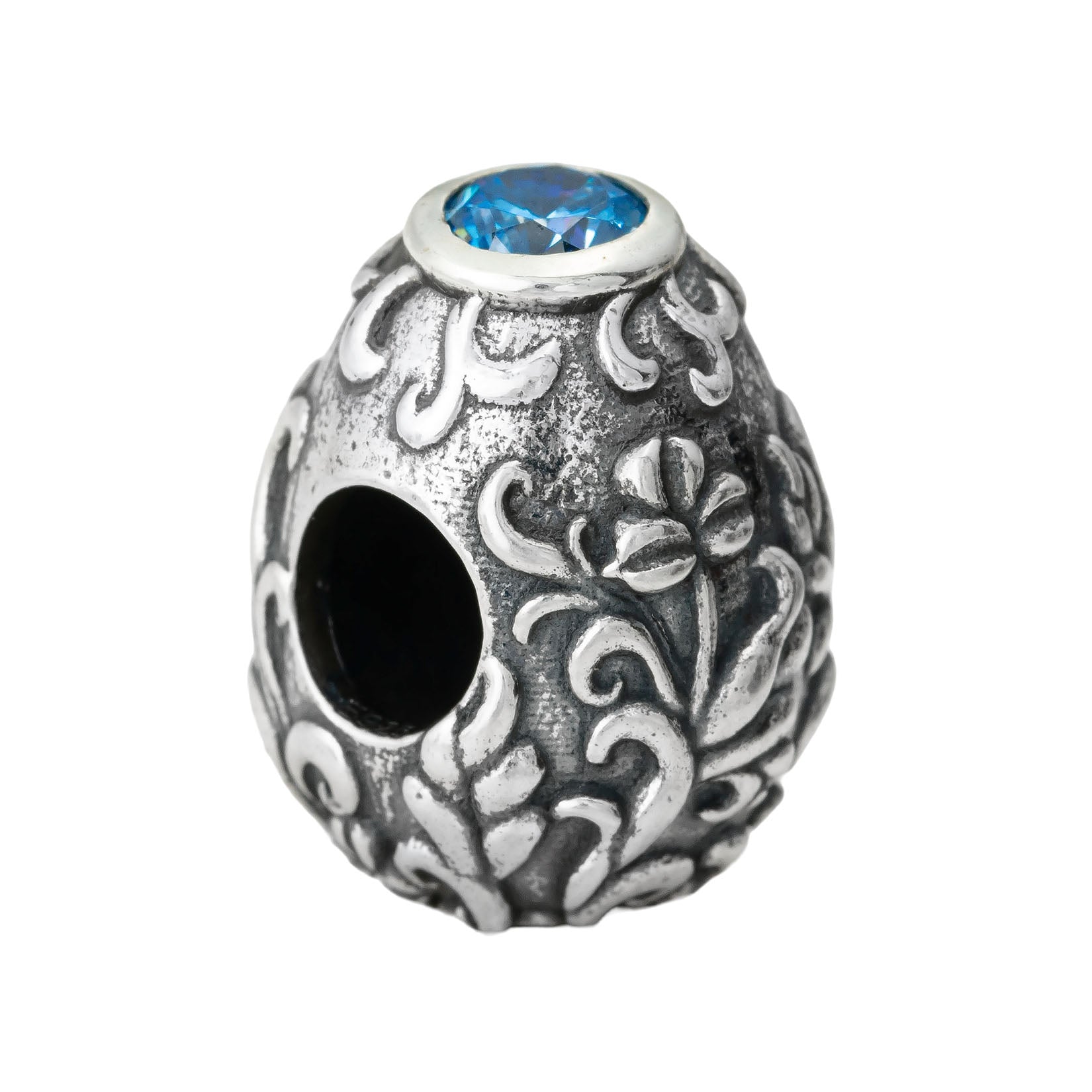 Elfbeads Eggstravagant Gem Blue silver sterling-silver Bead by The Alternative Bead. Your official Elfbeads Retailer from Germany