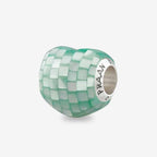 Praan Emerald Beach Mother Of Pearl Charm green mother-of-pearl Bead by The Alternative Bead. Your official Praan Retailer from Germany