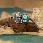 Elfbeads Emerald Lagoon Lotus Dream  glass Bead by The Alternative Bead. Your official Elfbeads Retailer from Germany