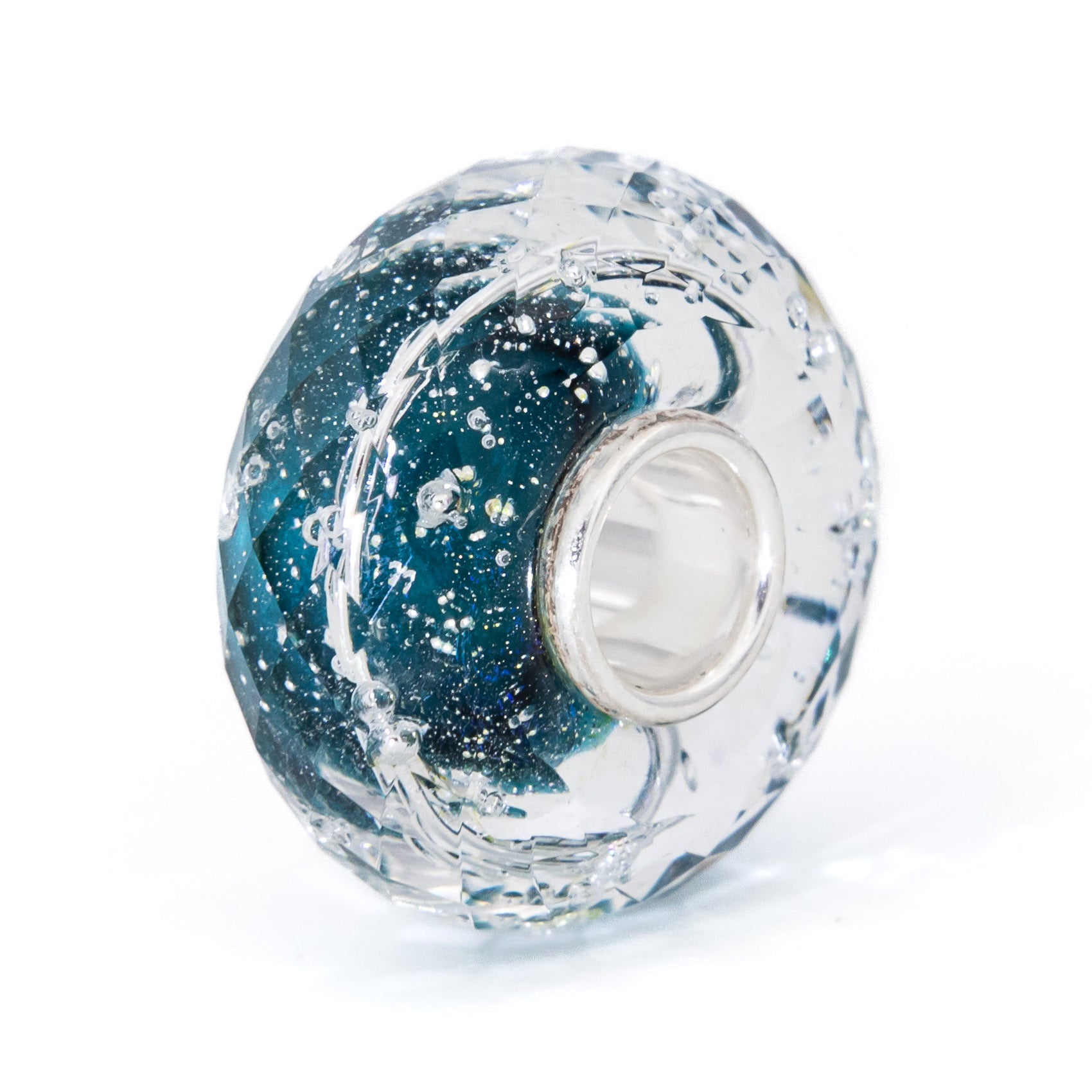 Elfbeads Emerald Ring Galaxy Fractal  sterling-silver; glass Bead by The Alternative Bead. Your official Elfbeads Retailer from Germany